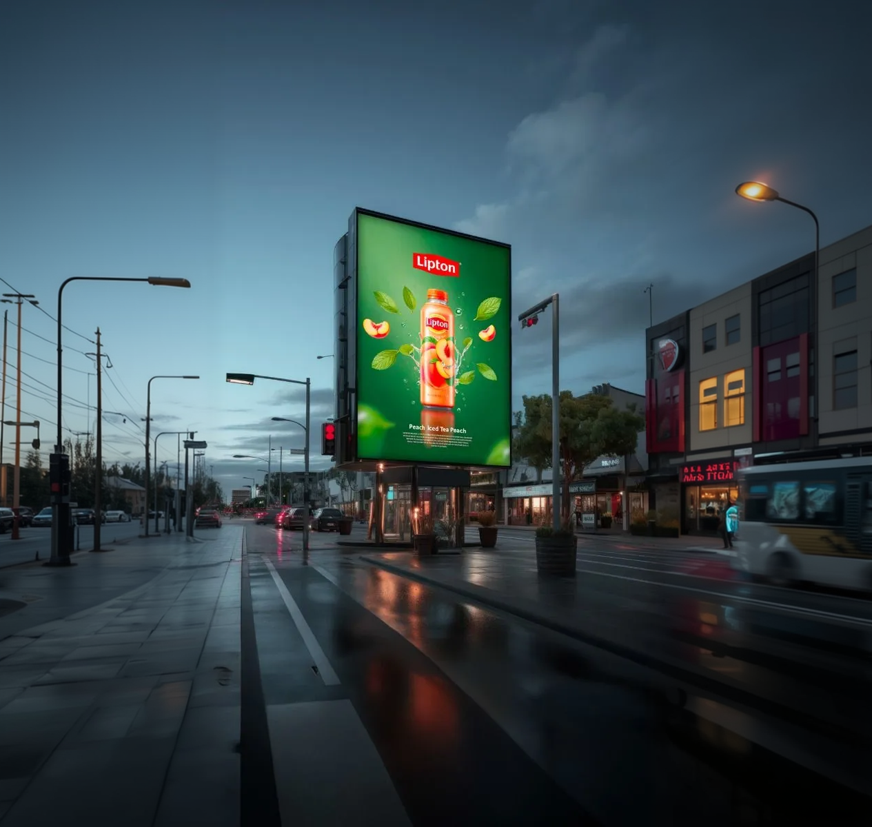 Selected template preview